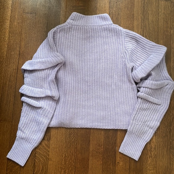 Autumn Cashmere lavender sweater - Picture 2 of 3